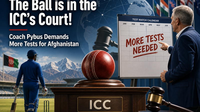 Illustration: coach calls on ICC over Afghanistan Test cricket schedule