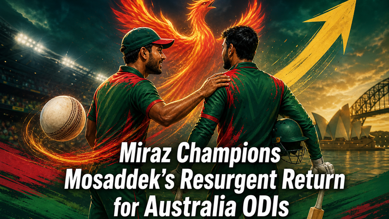 Illustration: Miraz backs Mosaddek's resurgent return for Bangladesh's ODI series in Australia