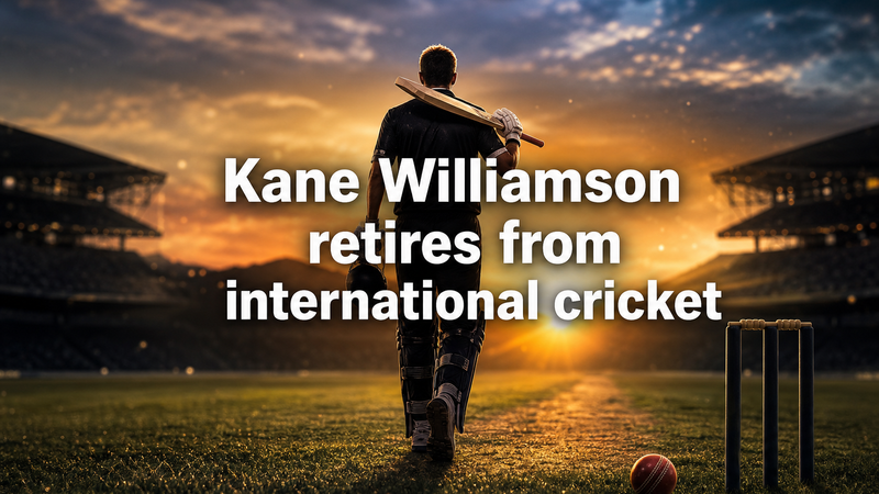 Illustration: Kane Williamson retires from international cricket